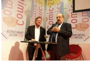 Umberto Eco und Jacques Glnat